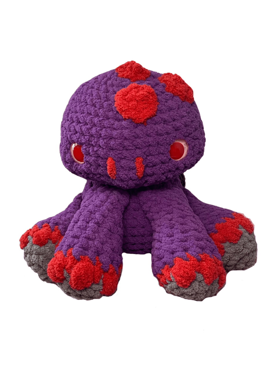 Cute plush purple turtle handmade by Monse's Crochet Creations.